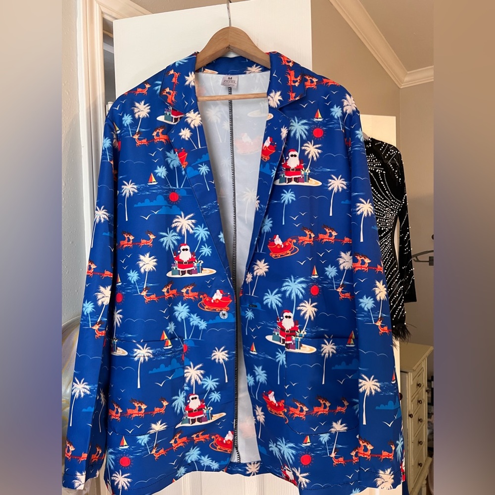 Christmas Coastal Santa Sports Coat